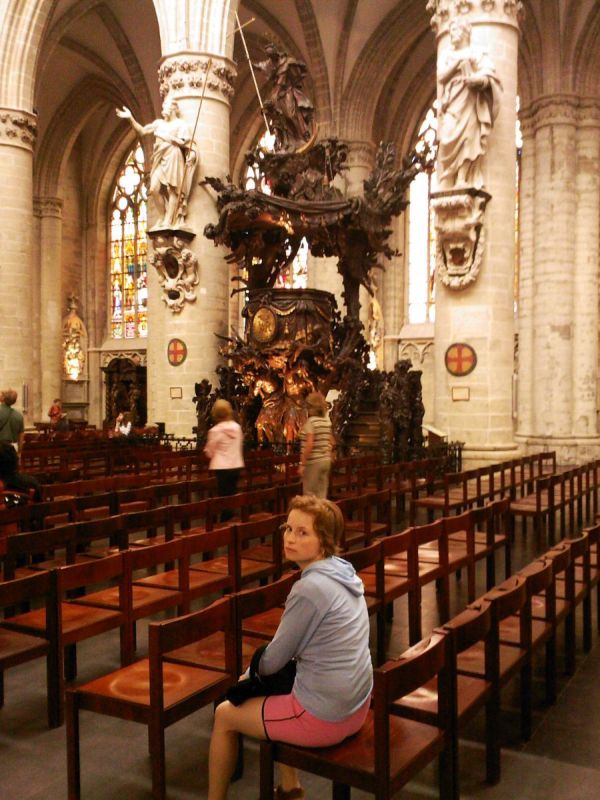 Brusel - Jaňulka v katedrále sv. Michala.jpg